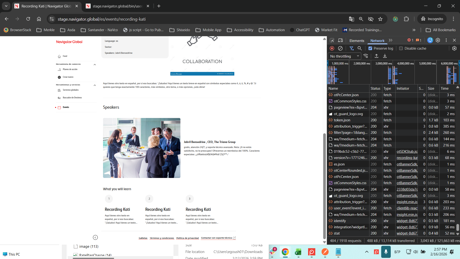 Fernando Guido Jspier , QA
